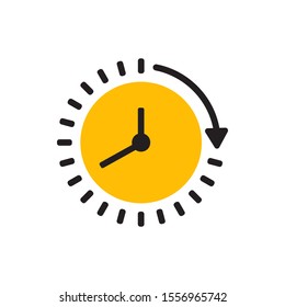 Passage of time icon design. vector illustration. 