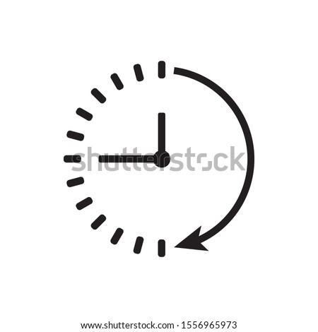 Passage of time icon design. vector illustration. 
