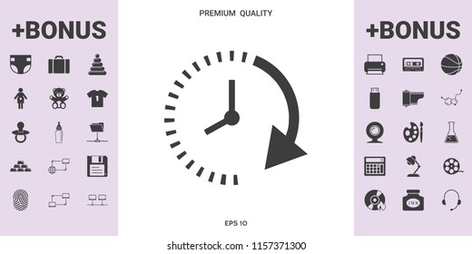 Passage of time icon - graphic elements for your design