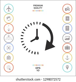Passage of time icon. Graphic elements for your design