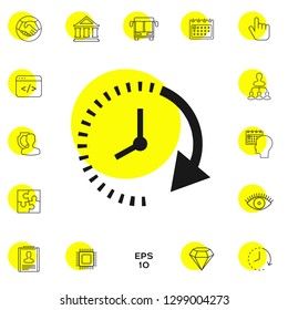 Passage of time icon. Graphic elements for your design