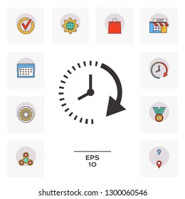Passage of time icon. Graphic elements for your design