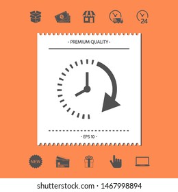Passage of time icon. Graphic elements for your design