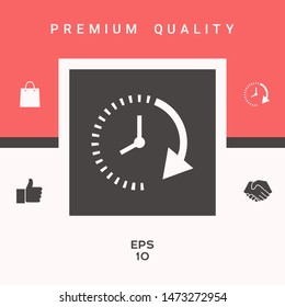 Passage of time icon. Graphic elements for your design