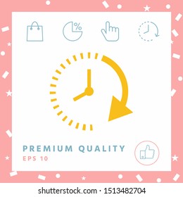Passage of time icon. Graphic elements for your design