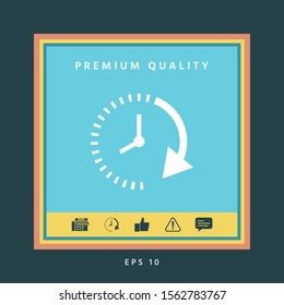 Passage of time icon. Graphic elements for your design