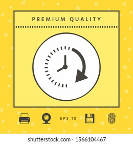 Passage of time icon. Graphic elements for your design