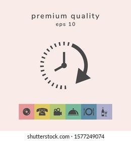 Passage of time icon. Graphic elements for your design