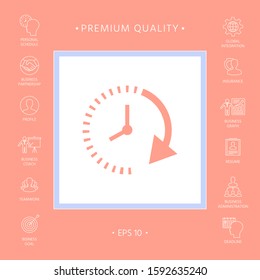 Passage of time icon. Graphic elements for your design
