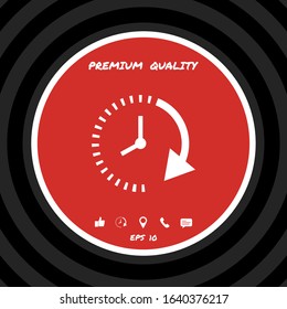 Passage of time icon. Graphic elements for your design