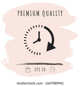 Passage of time icon. Graphic elements for your design