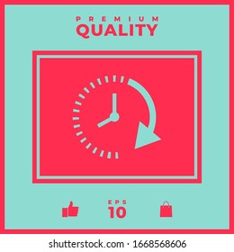 Passage of time icon. Graphic elements for your design