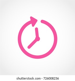 Passage of time Icon Isolated on White Background