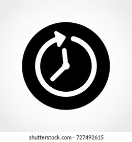 Passage of time Icon Isolated on White Background