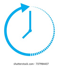 passage of time icon on white background. passage of time sign. flat style.