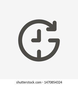 Passage of time icon vector. EPS 10