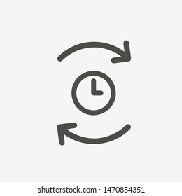 Passage of time icon vector. EPS 10