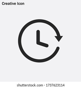 Passage of time icon vector eps 10