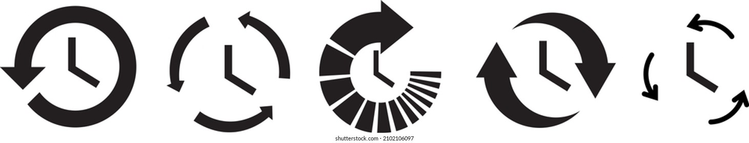 Passage of time icon. Vector illustration EPS10