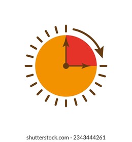 Passage of time icon. Vector illustration. Eps 10.
