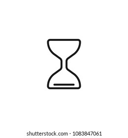 passage of time, line icon on white background