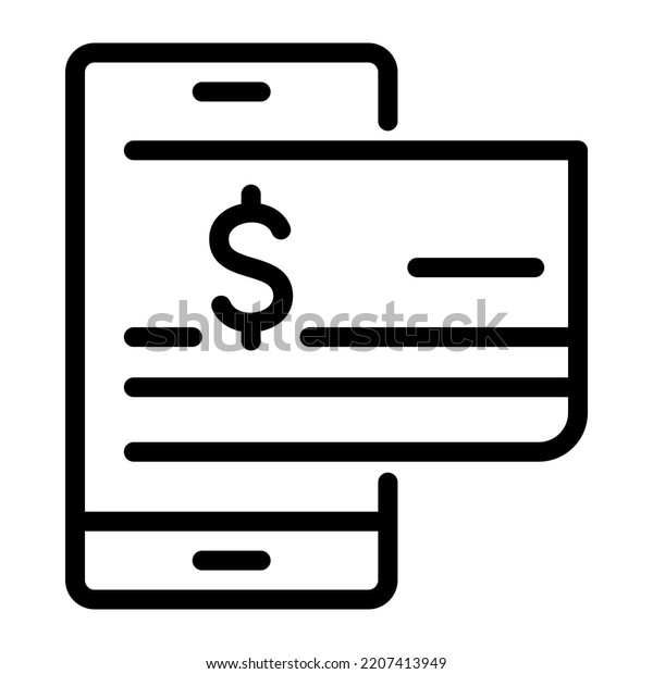 Passbook Online Icon Outline Style Vector Stock Vector (Royalty Free ...