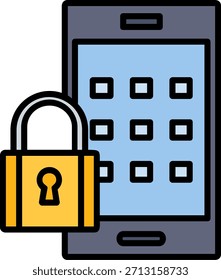 Signo de arte de símbolo de icono de código de acceso