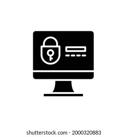 Passcode And Monitor Icon, Eps 10