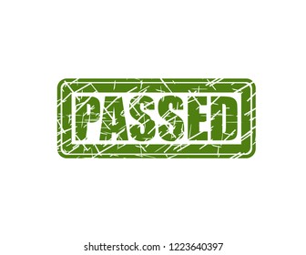 Passed green stamp