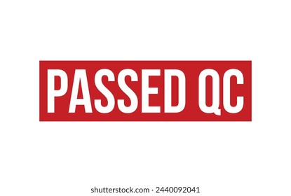 Passed QC Rubber Stamp Seal Vector