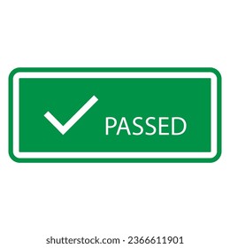 passed quality icon vector illustration design