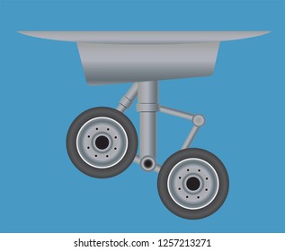 Passenger Aircraft tire  Vector and  illustration