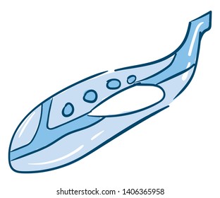 Passenger aircraft used by various airlines for carrying passengers and cargo between places., vector, color drawing or illustration. 