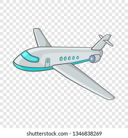 Passenger airliner icon in cartoon style on a background for any web design 