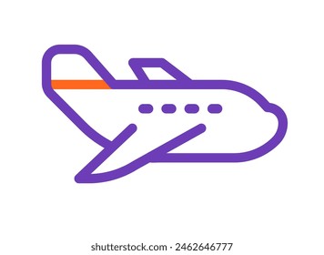 Passenger Airplane Flying High Vector