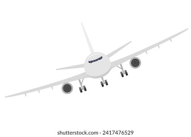 passenger airplane stock vector illustration isolated on white background