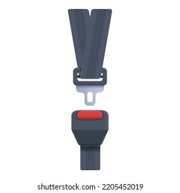 Passenger belt icon cartoon vector. Car seat. Safety accident