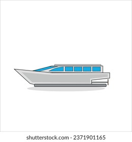 passenger boat on the background