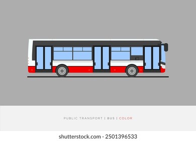 passenger bus, public transport. vector