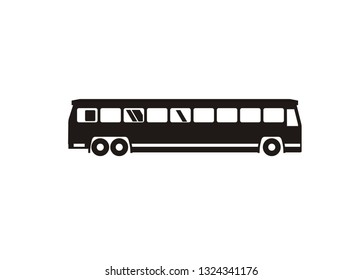 passenger bus simple icon