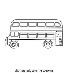 Passenger Bus single icon in outline style for design.Car maintenance station vector symbol stock illustration web.