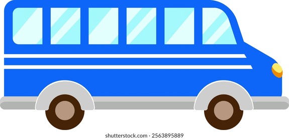 Passenger Bus Transport Vector Illustration