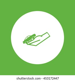 passenger car, a hand icon