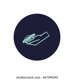 passenger car, a hand icon