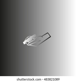 passenger car, a hand icon