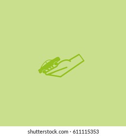 passenger car, a hand icon