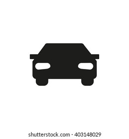 passenger car, an icon