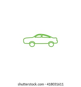 passenger car, an icon