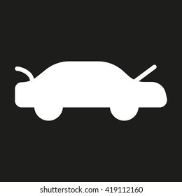 passenger car, an icon
