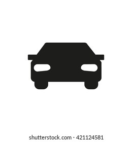 passenger car, an icon